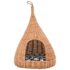 vidaXL Cat House with Cushion 40x60 cm Natural Willow Teepee - Image 3