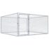 vidaXL Outdoor Dog Kennel Galvanised Steel 2x2x1 m