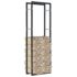 vidaXL Firewood Rack Black 50x20x150 cm Steel - Image 2