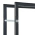 vidaXL Firewood Rack Black 50x20x150 cm Steel - Image 5