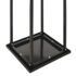 vidaXL Firewood Rack with Base Black 37x37x113 cm Steel - Image 5