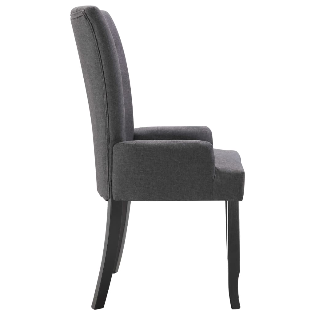 8719883683546_g_en_hd_2 vidaXL Dining Chairs with Armrests 2 pcs Dark Grey Fabric - Image 4