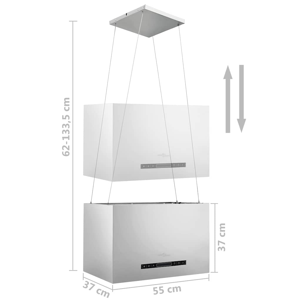 8719883684666_g_en_hd_6 vidaXL Hanging Island Range Hood Touch Sensor LCD 55 cm Stainless Steel - Image 8