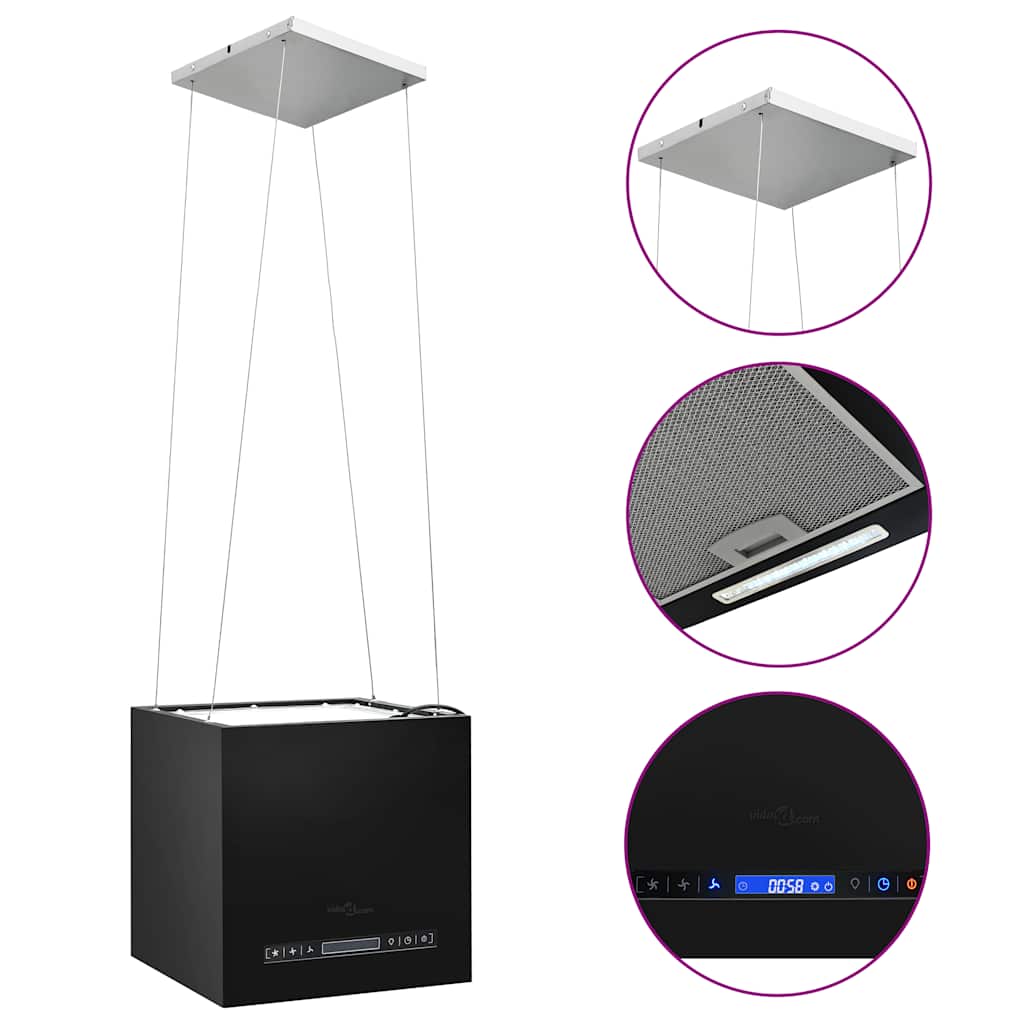 8719883684673_a_en_hd_1 vidaXL Hanging Island Range Hood Touch Sensor LCD 37 cm Powder-coated Steel - Image 2