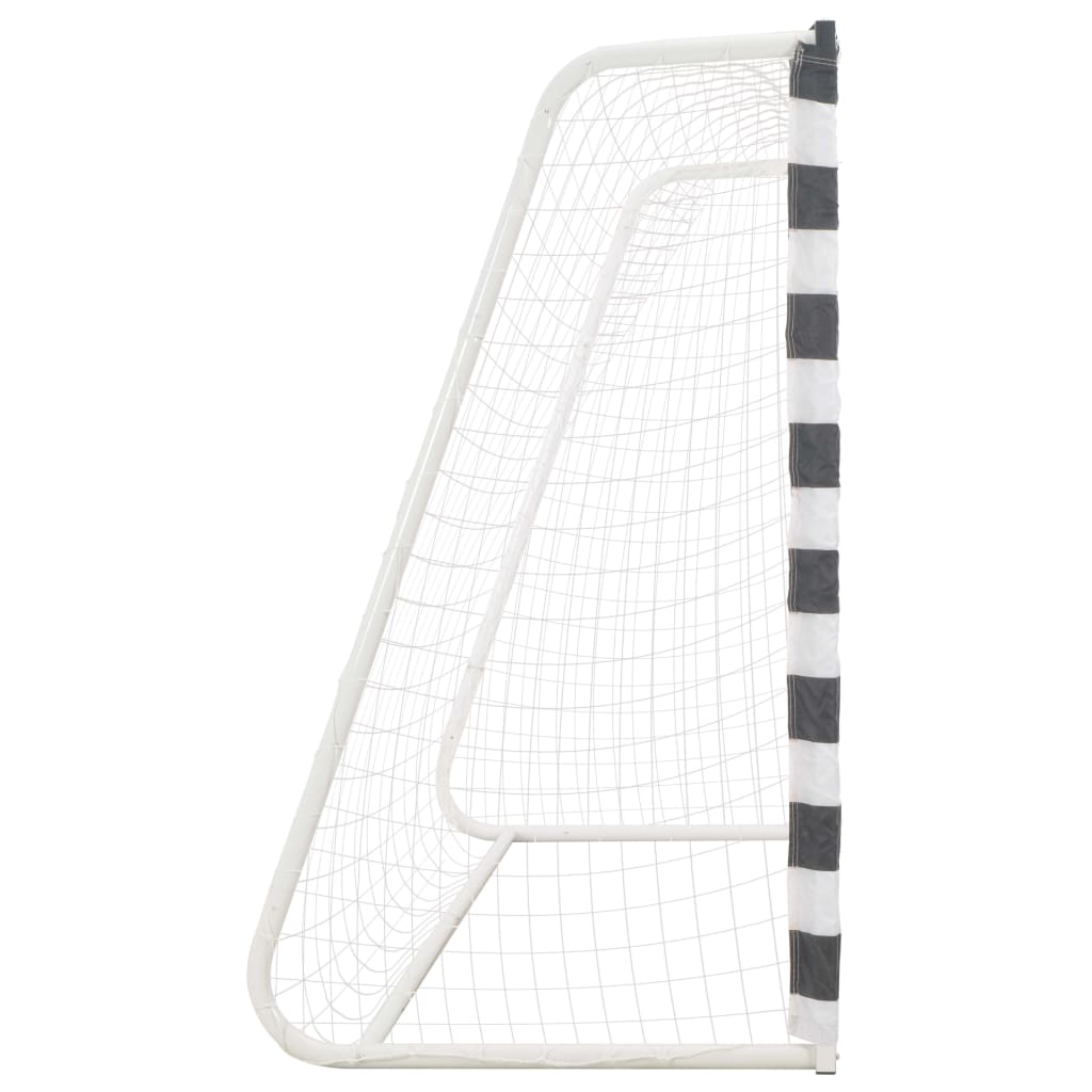 8719883685144_g_en_hd_2 vidaXL Soccer Goal 300x160x90 cm Metal Black and White - Image 3