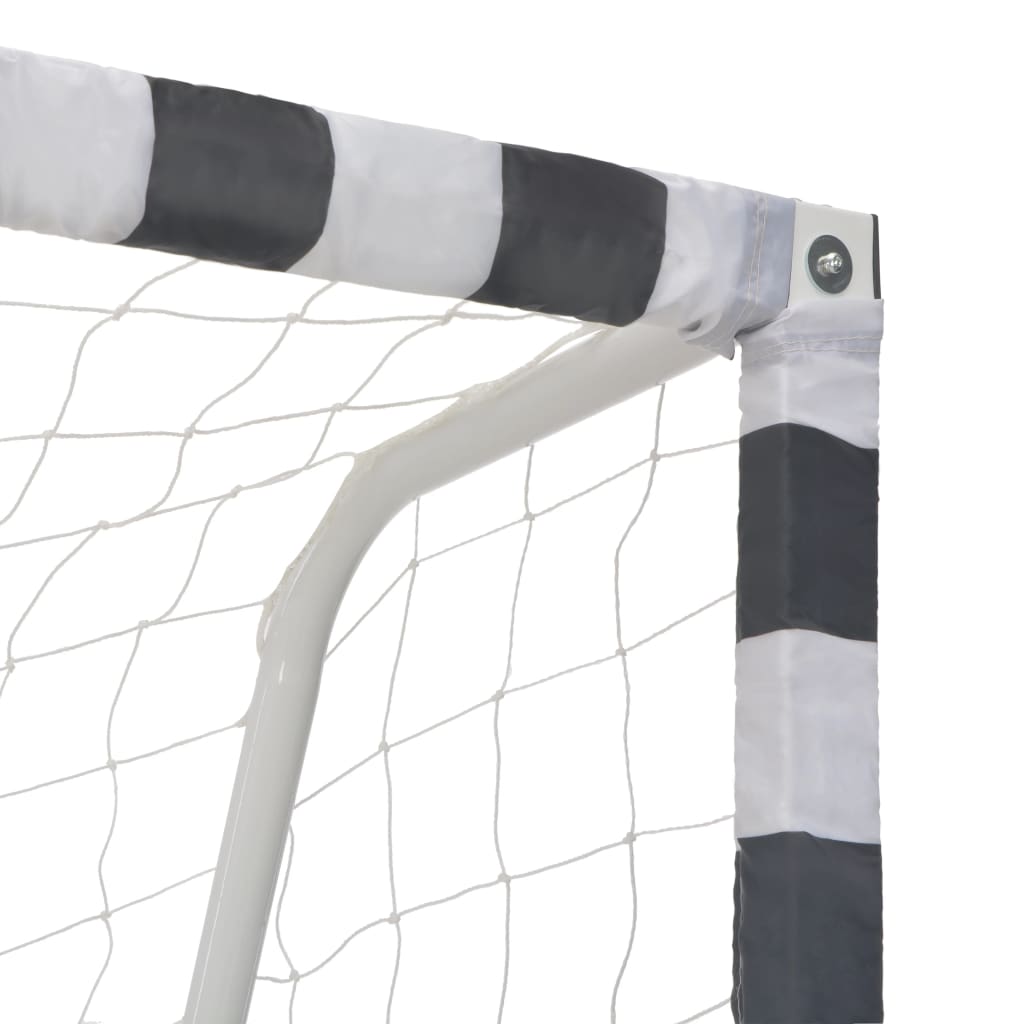 8719883685144_g_en_hd_3 vidaXL Soccer Goal 300x160x90 cm Metal Black and White - Image 4