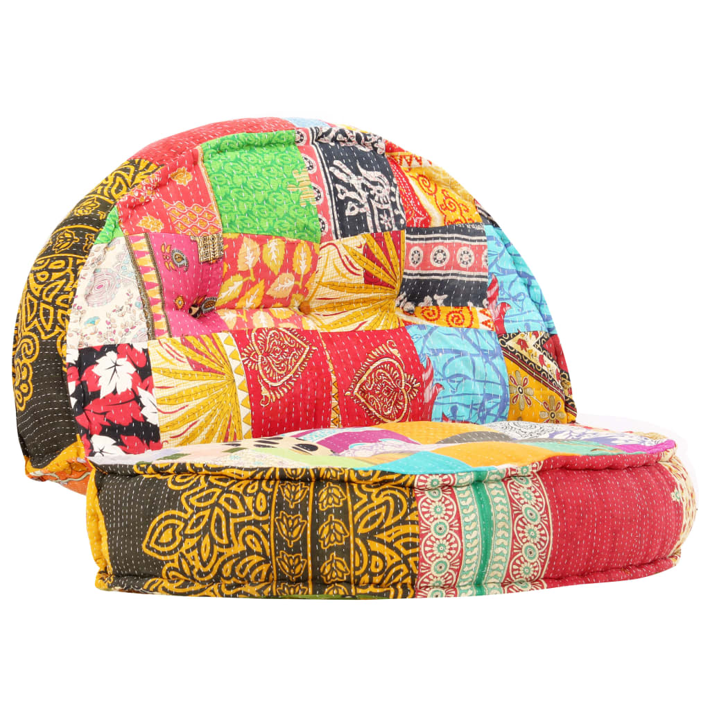 8719883687100_a_en_hd_1 vidaXL Pouffe 100x20 cm Patchwork Fabric - Image 1