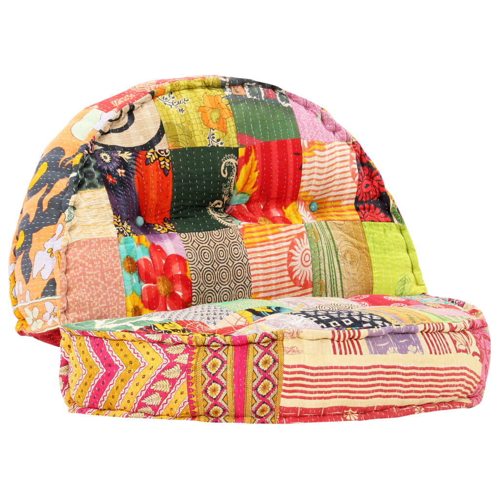 8719883687100_g_en_hd_10 vidaXL Pouffe 100x20 cm Patchwork Fabric - Image 11