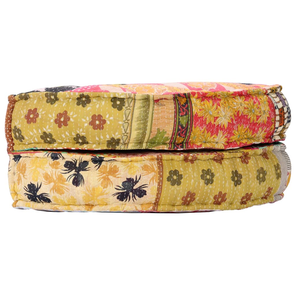8719883687100_g_en_hd_4 vidaXL Pouffe 100x20 cm Patchwork Fabric - Image 5