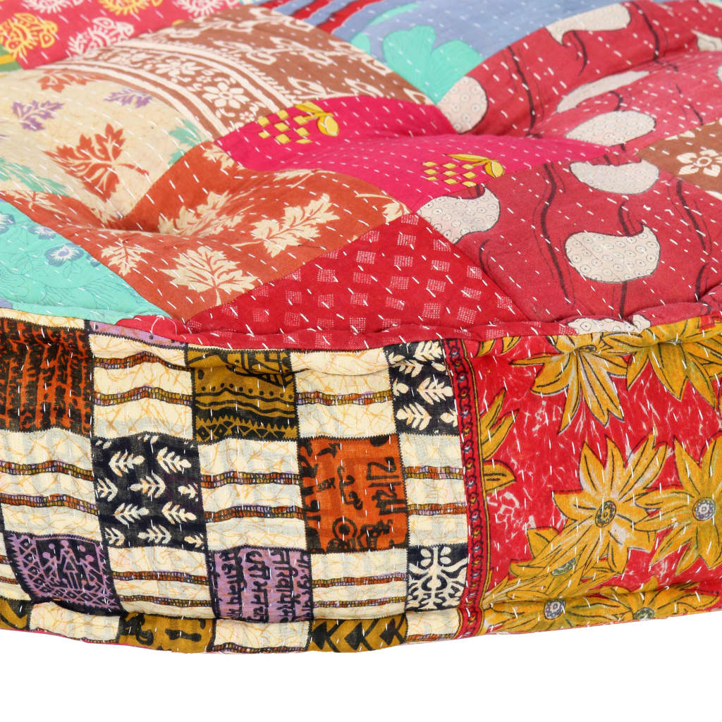 8719883687100_g_en_hd_6 vidaXL Pouffe 100x20 cm Patchwork Fabric - Image 7