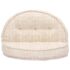 vidaXL Pouffe 100x20 cm Beige Fabric - Image 2