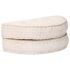 vidaXL Pouffe 100x20 cm Beige Fabric - Image 4