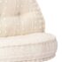 vidaXL Pouffe 100x20 cm Beige Fabric - Image 5