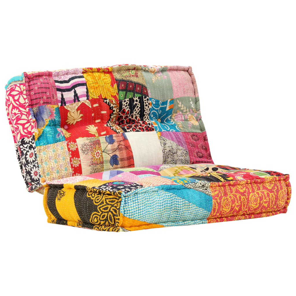 8719883687155_g_en_hd_10 vidaXL Pouffe 100x100x20 cm Patchwork Fabric - Image 11