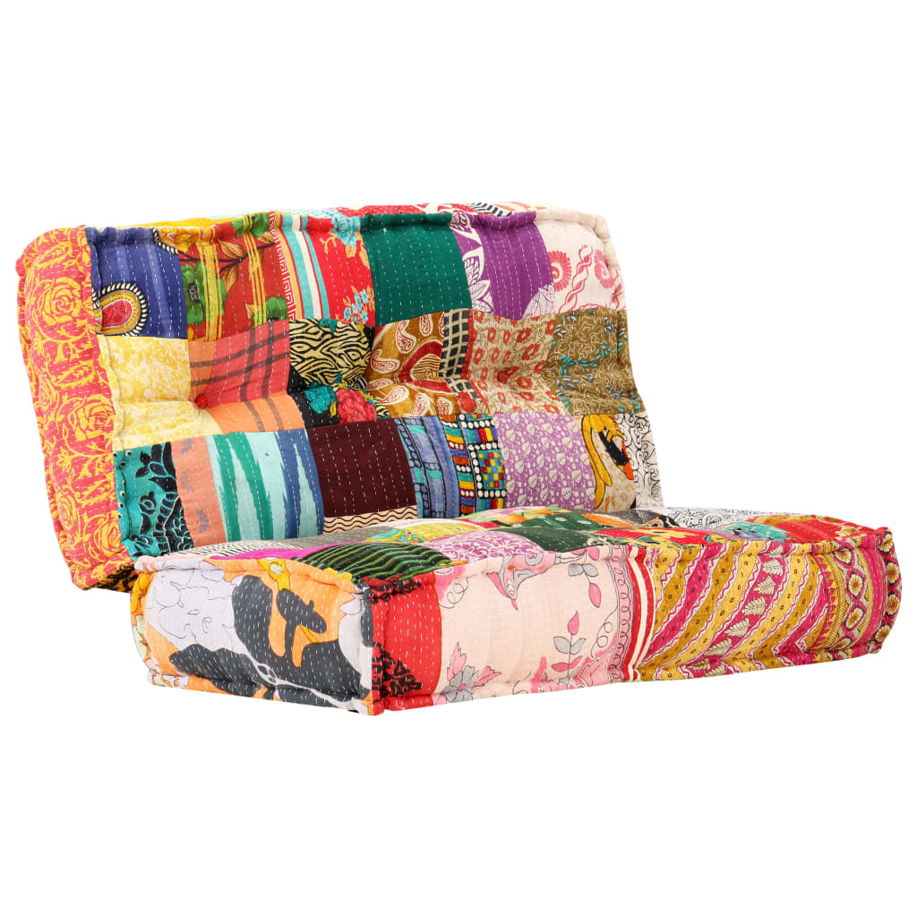 8719883687155_g_en_hd_11 vidaXL Pouffe 100x100x20 cm Patchwork Fabric - Image 12