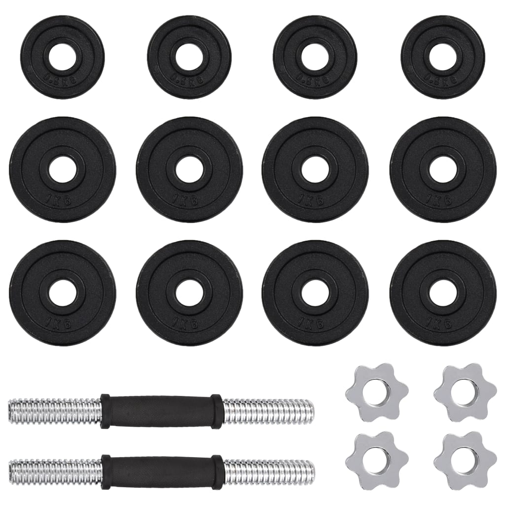 8719883687964_g_en_hd_4 vidaXL 19 Piece Dumbbell Set 15 kg Cast Iron - Image 5