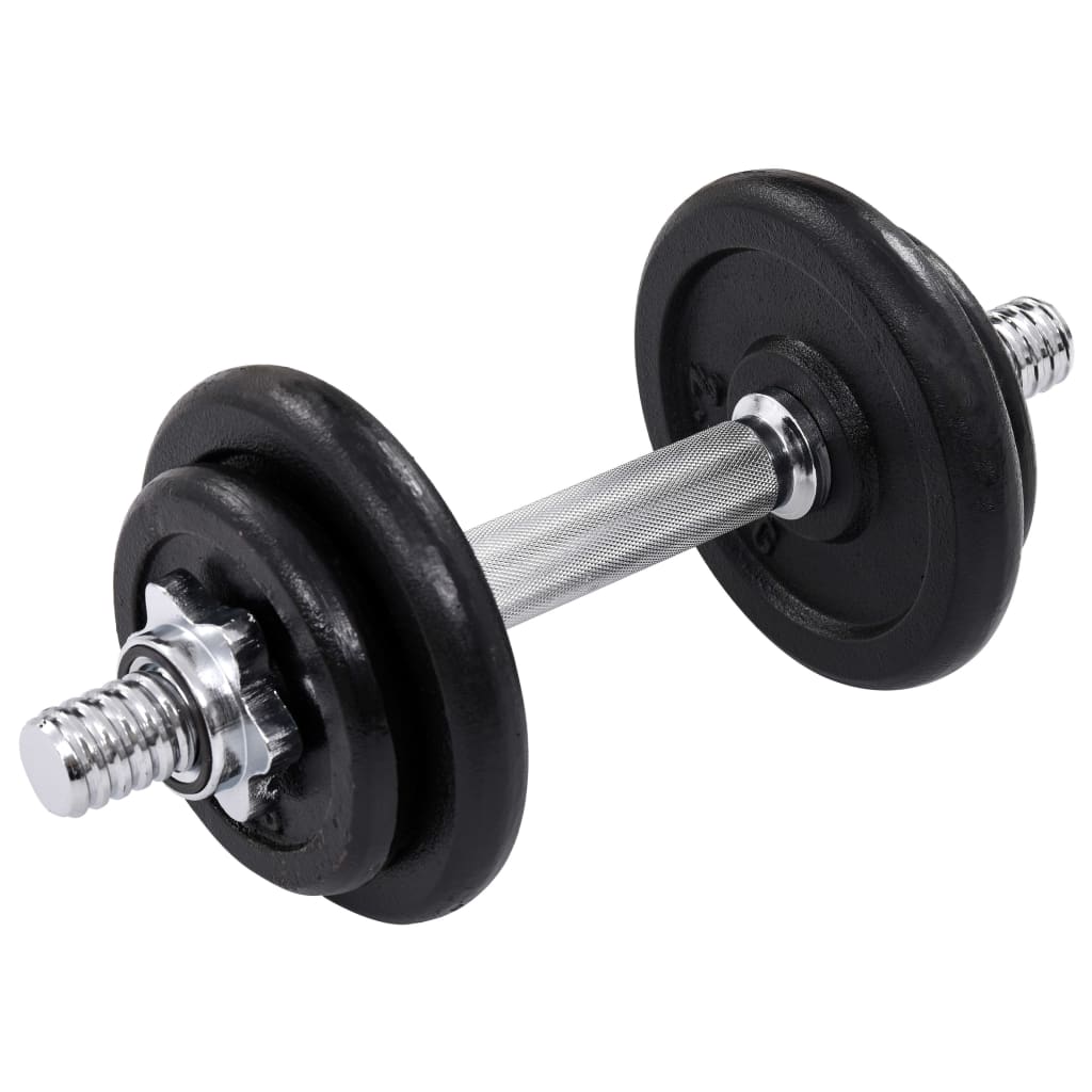 8719883687971_g_en_hd_5 vidaXL 15 Piece Dumbbell set 20 kg Cast Iron - Image 6