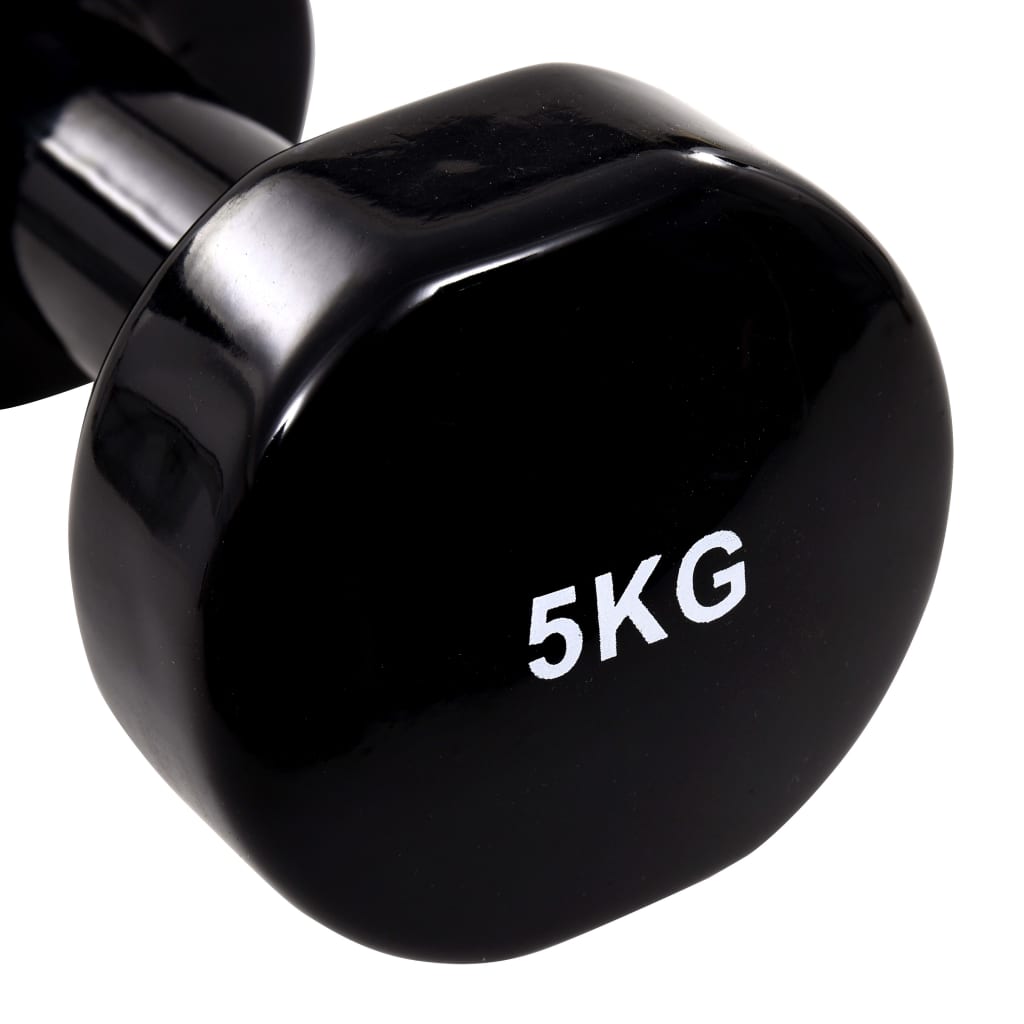 8719883688015_g_en_hd_3 vidaXL Dumbbell 2 pcs 2x5 kg Cast Iron Black - Image 4
