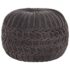 vidaXL Pouffe Cotton Velvet Smock Design 40x30 cm Anthracite