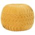 vidaXL Pouffe Cotton Velvet Smock Design 40x30 cm Yellow