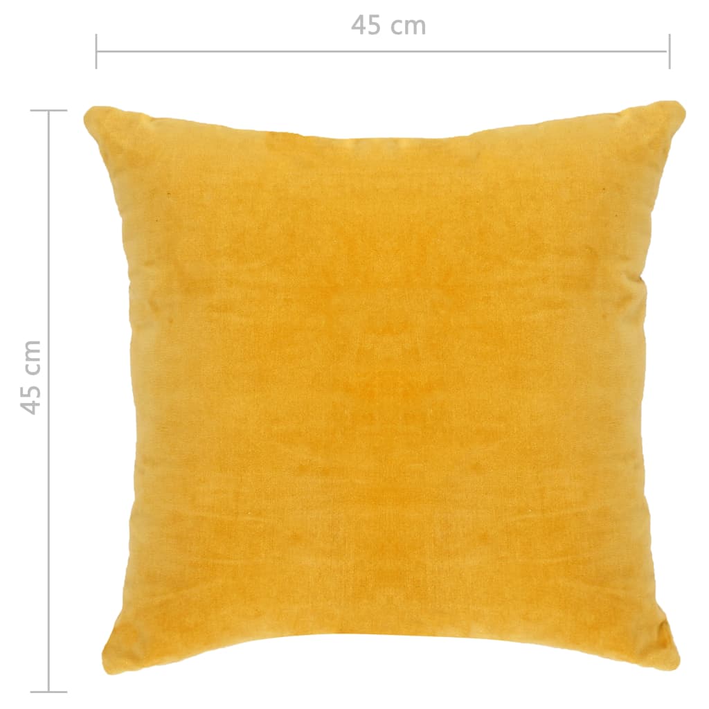 8719883688206_g_en_hd_4 vidaXL Cushions Cotton Velvet 2 pcs 45x45 cm Yellow - Image 5