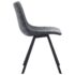 vidaXL Dining Chairs 4 pcs Black Faux Leather - Image 4
