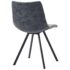 vidaXL Dining Chairs 4 pcs Black Faux Leather - Image 5