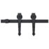vidaXL Sliding Door SKIEN Hardware Kit 200 cm Steel Black - Image 2