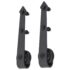 vidaXL Sliding Door SKIEN Hardware Kit 200 cm Steel Black - Image 4