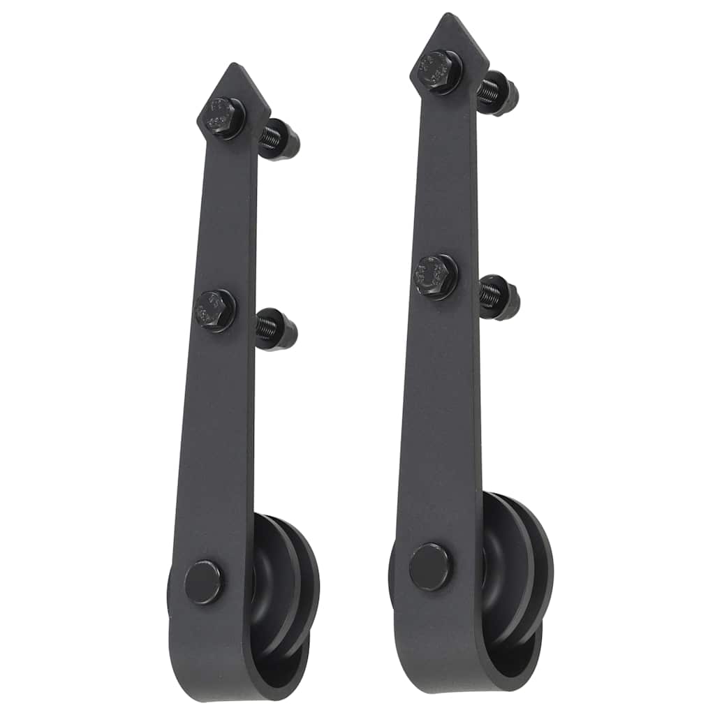 8719883691350_g_en_hd_2 vidaXL Sliding Door SKIEN Hardware Kit 200 cm Steel Black - Image 4