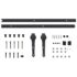 vidaXL Sliding Door SKIEN Hardware Kit 200 cm Steel Black - Image 5