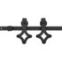 vidaXL Sliding Door SKIEN Hardware Kit 200 cm Steel Black - Image 2
