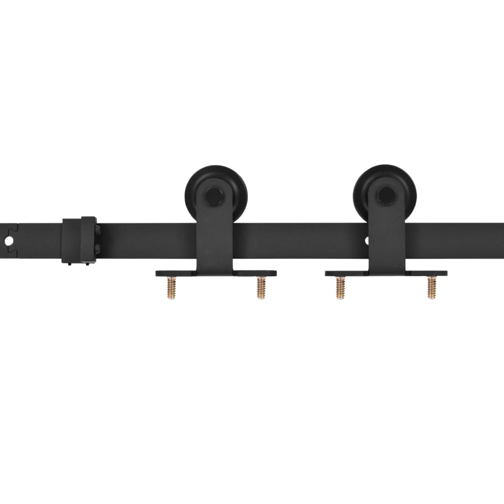 8719883691398_a_en_hd_1 vidaXL Sliding Door SKIEN Hardware Kit 200 cm Steel Black - Image 2