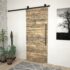 vidaXL Sliding Door SKIEN Hardware Kit 200 cm Steel Black - Image 3