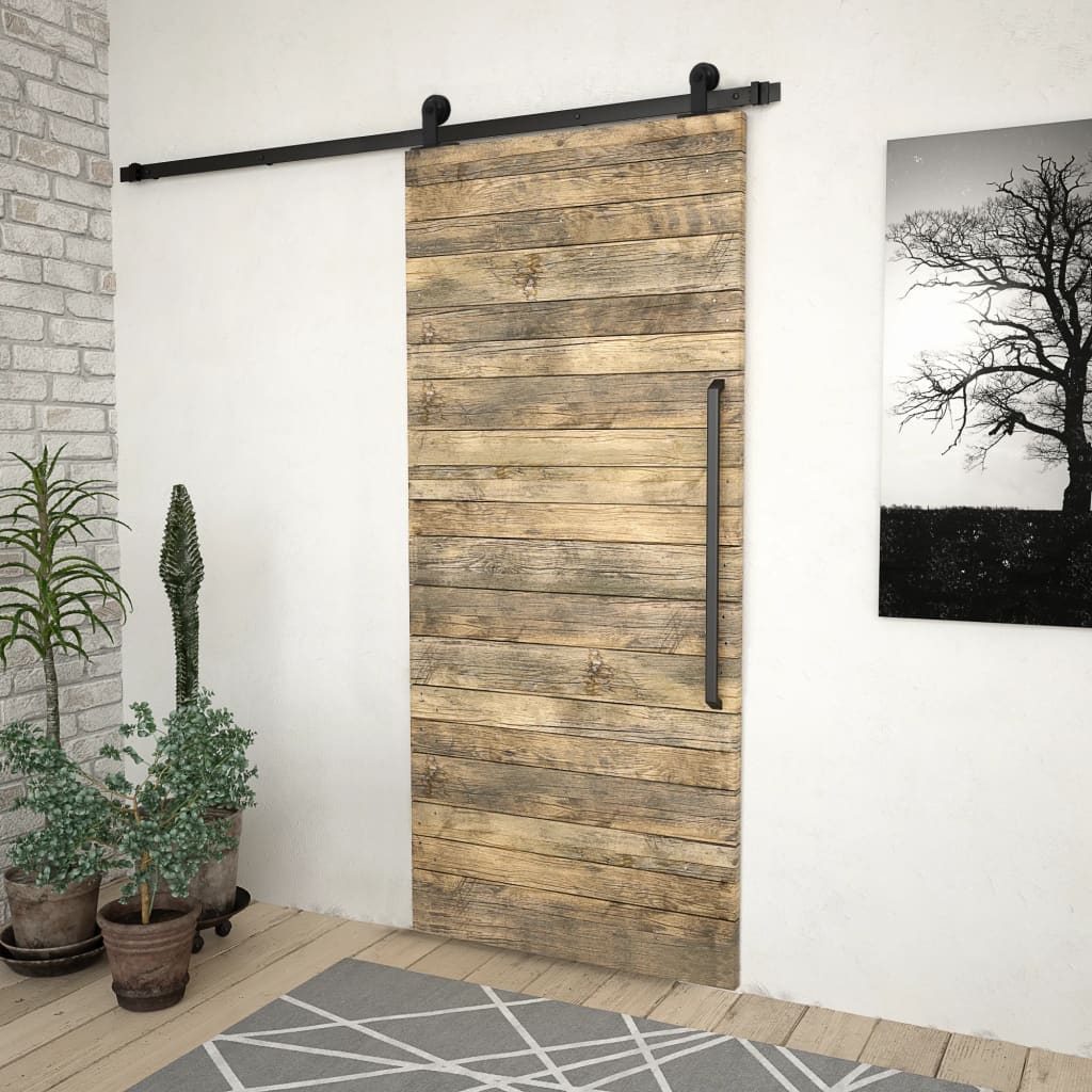 8719883691398_g_en_hd_1 vidaXL Sliding Door SKIEN Hardware Kit 200 cm Steel Black - Image 3