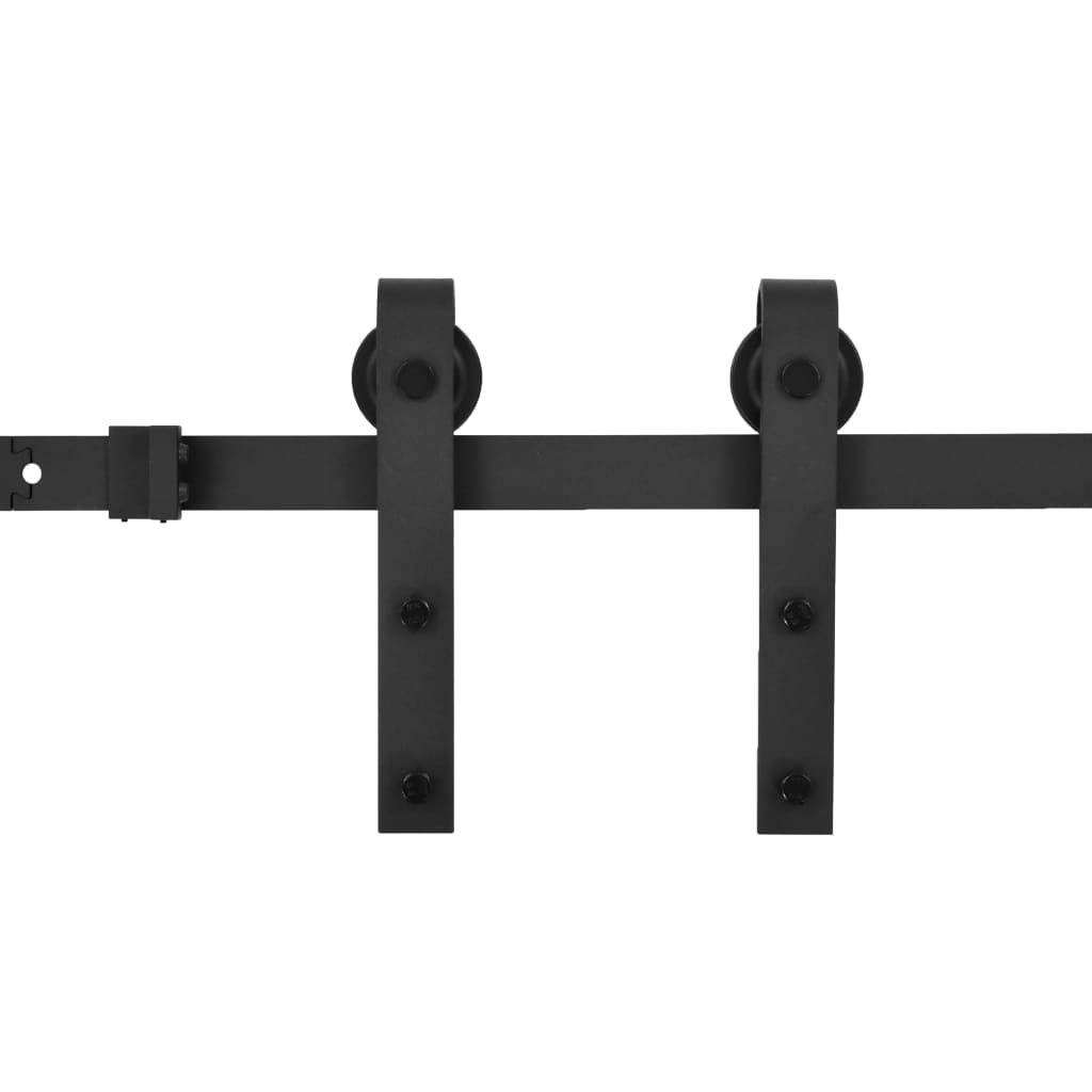 8719883691411_a_en_hd_1 vidaXL Sliding Door SKIEN Hardware Kit 200 cm Steel Black - Image 2