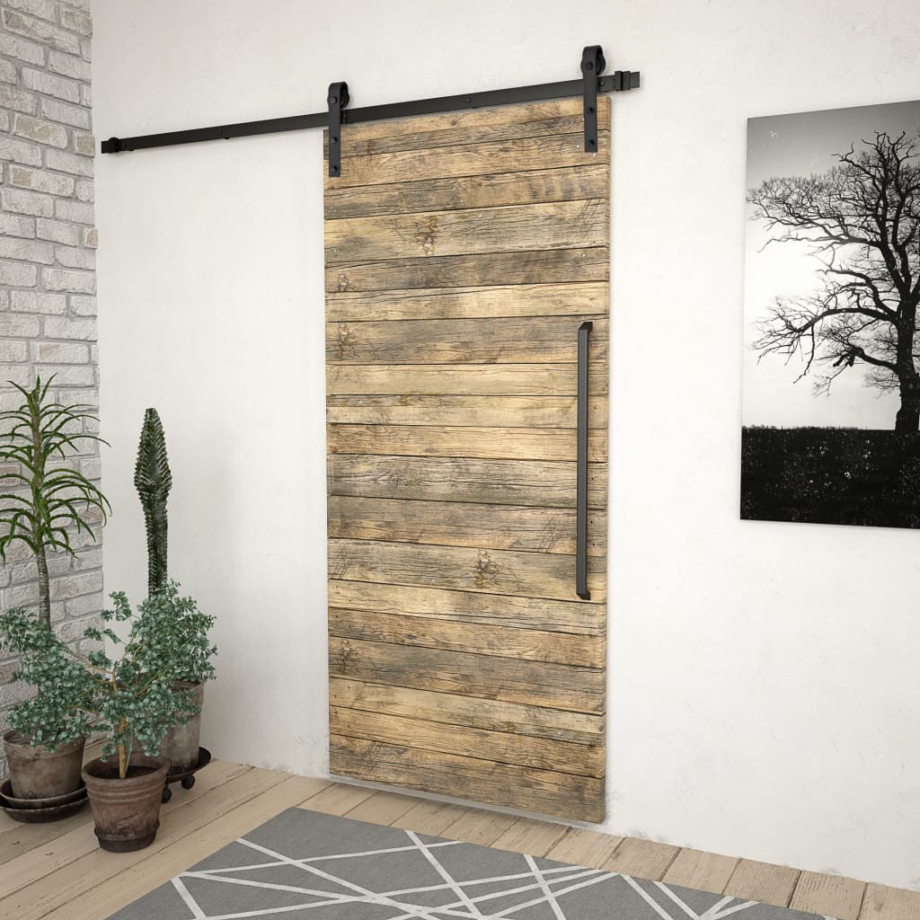 8719883691411_g_en_hd_1 vidaXL Sliding Door SKIEN Hardware Kit 200 cm Steel Black - Image 3