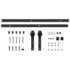 vidaXL Sliding Door SKIEN Hardware Kit 200 cm Steel Black - Image 5