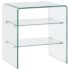 vidaXL Coffee Table 50x40x56 cm Tempered Glass