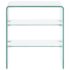 vidaXL Coffee Table 50x40x56 cm Tempered Glass - Image 2