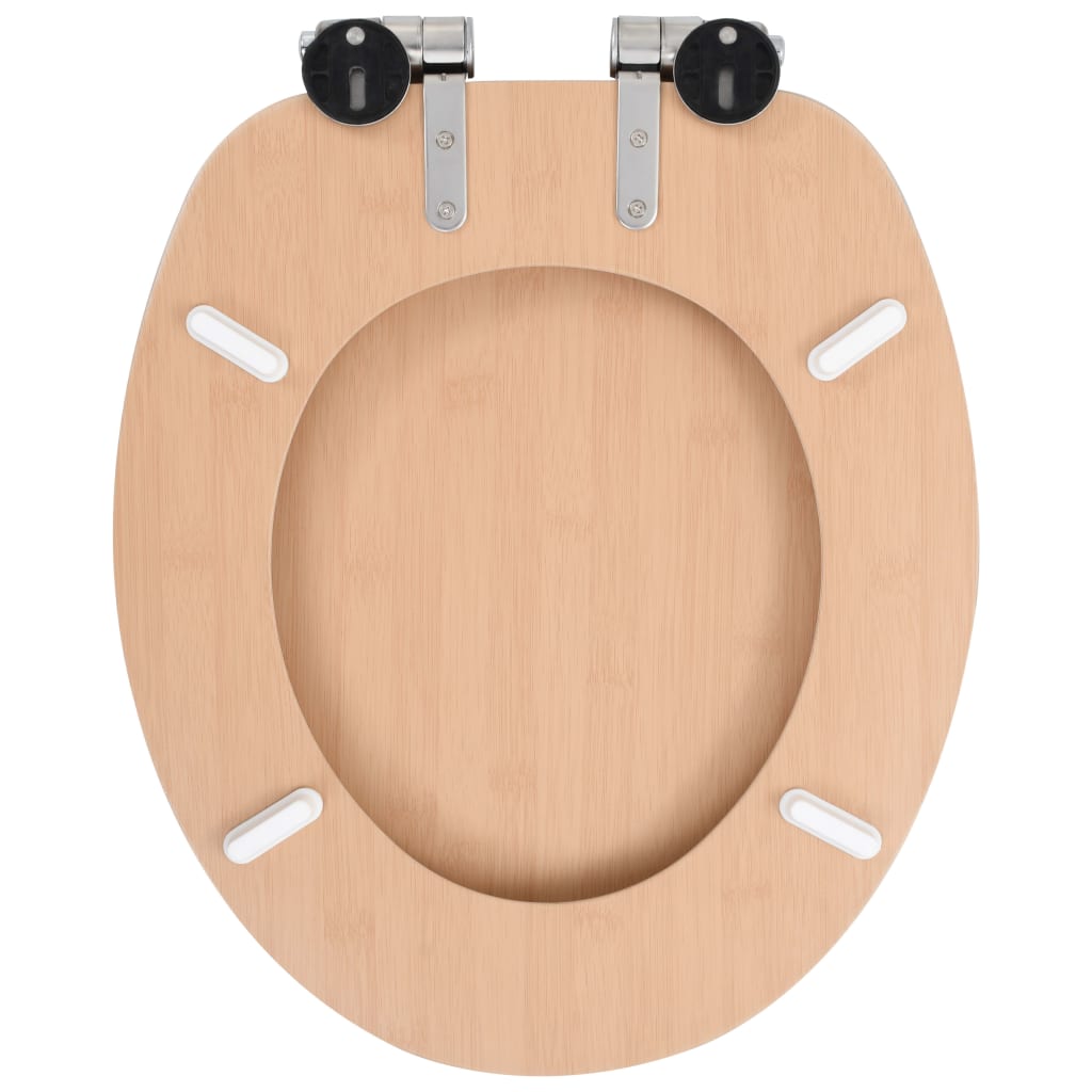 8719883691589_g_en_hd_5 vidaXL WC Toilet Seats 2 pcs with Soft Close Lids MDF Bamboo Design - Image 6