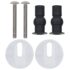 vidaXL WC Toilet Seats 2 pcs with Soft Close Lids MDF Stones Design - Image 9