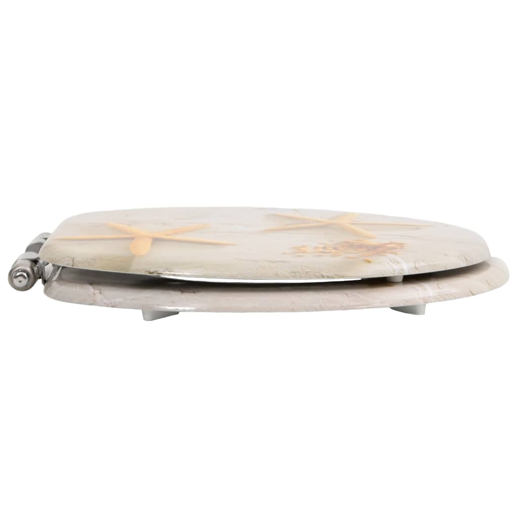 8719883691619_g_en_hd_4 vidaXL WC Toilet Seats 2 pcs with Soft Close Lids MDF Starfish Design - Image 5