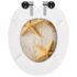 vidaXL WC Toilet Seats 2 pcs with Soft Close Lids MDF Starfish Design - Image 6