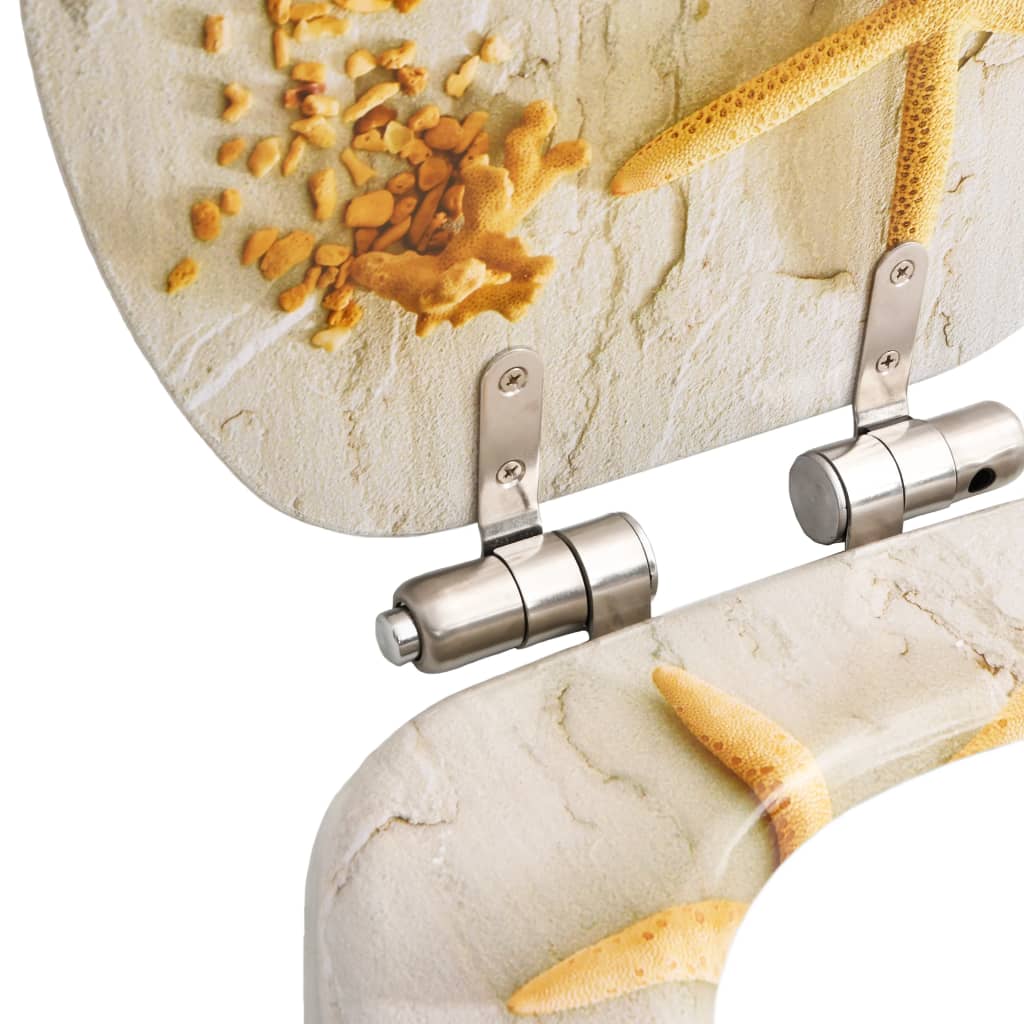 8719883691619_g_en_hd_6 vidaXL WC Toilet Seats 2 pcs with Soft Close Lids MDF Starfish Design - Image 7