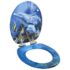 vidaXL WC Toilet Seats 2 pcs with Soft Close Lids MDF Dolphins Design - Image 2