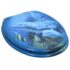 vidaXL WC Toilet Seats 2 pcs with Soft Close Lids MDF Dolphins Design - Image 4
