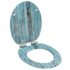 vidaXL WC Toilet Seats 2 pcs with Soft Close Lids MDF Old Wood Design - Image 2
