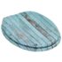 vidaXL WC Toilet Seats 2 pcs with Soft Close Lids MDF Old Wood Design - Image 4