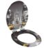vidaXL WC Toilet Seats 2 pcs with Soft Close Lids MDF New York Design - Image 2